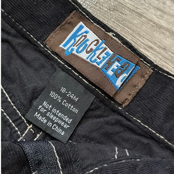 Knuckleheads Black Thin Cords With Cream Stitching - Picture 6 of 6